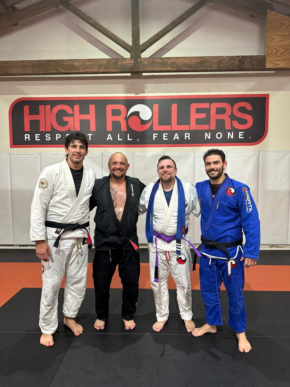 Tyler in his gi, purple belt